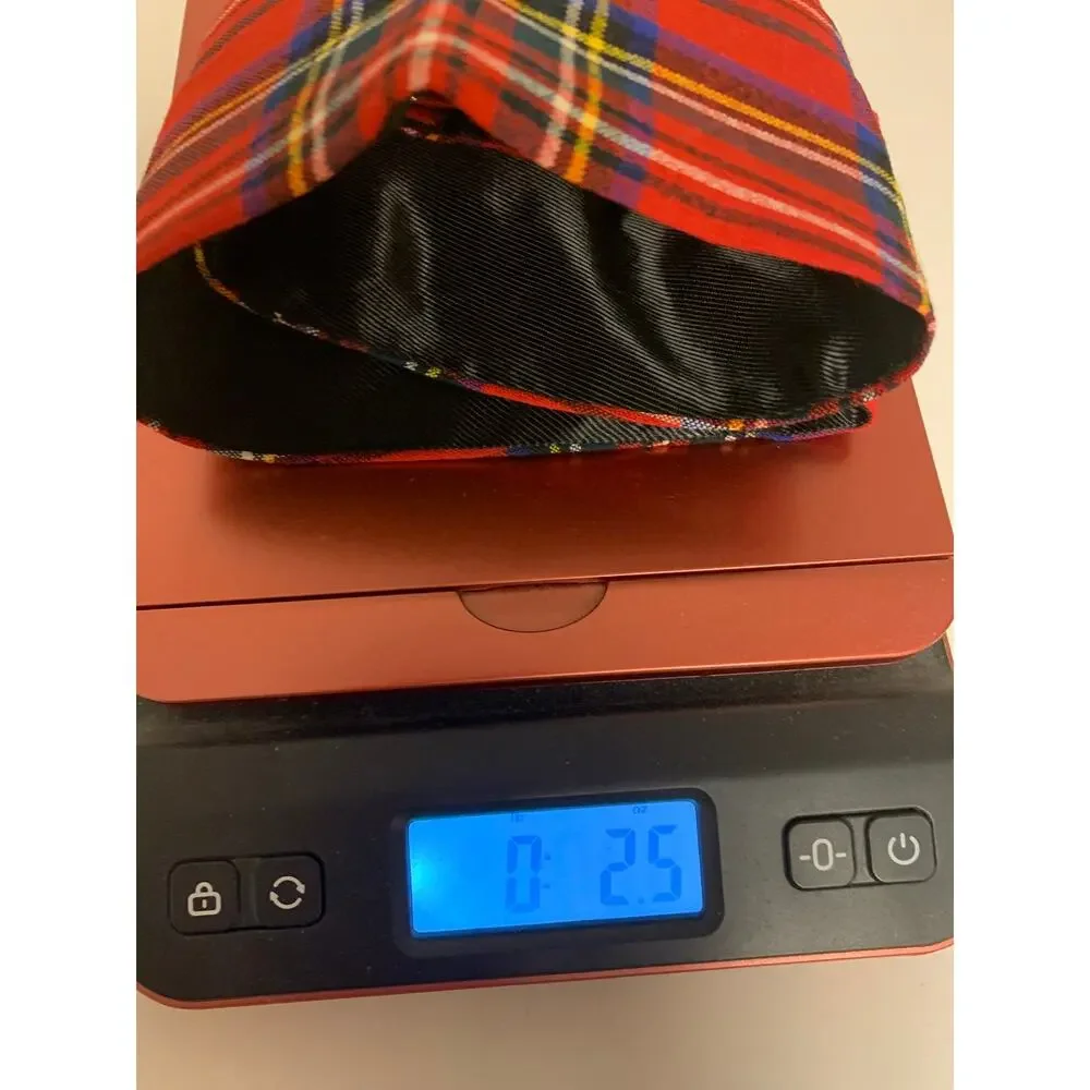 J.H.Buckingham & Co London Red Tartan Cummerbund Vintage Pleated Formal